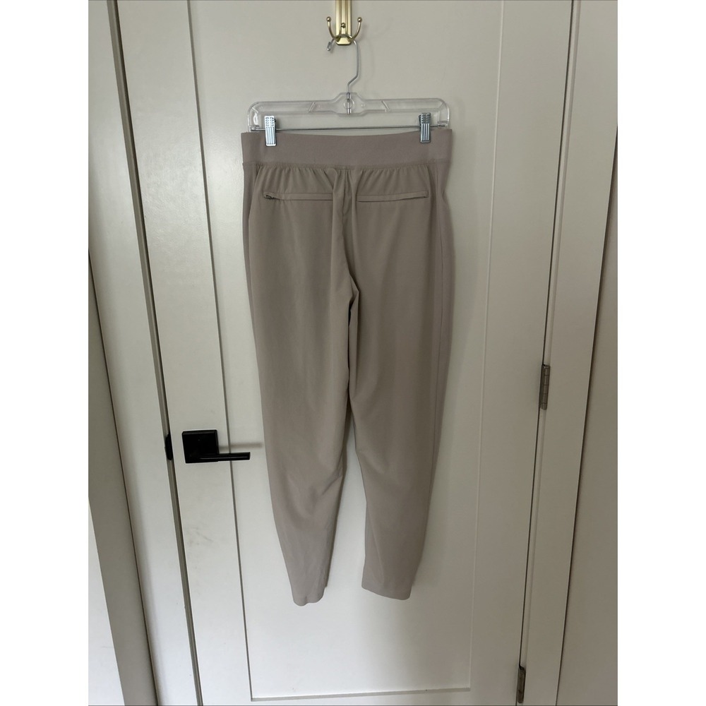 Athleta Brooklyn Ankle Pants Womens 6 Beige Zip Pockets Elastic Waist NWOT - Picture 5 of 11